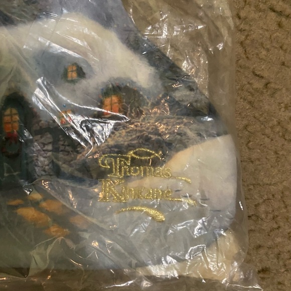 Vintage Thomas Kinkade Set Of 2 Silent Night and A Christmas Welcome Stockings - Picture 7 of 14